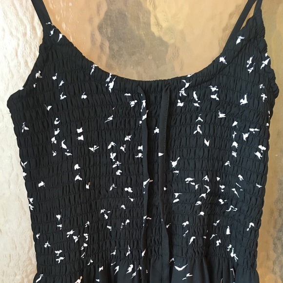 Black Bird Printed Sundress - Picture 2 of 3